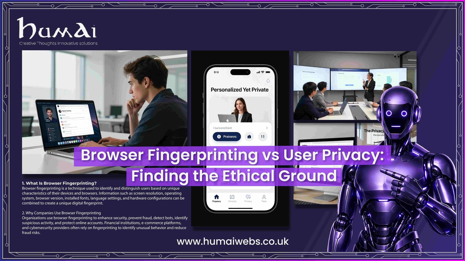 Browser Fingerprinting vs User Privacy: Finding the Ethical Ground